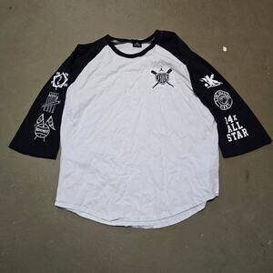 Vintage Jordan Brand Derek Jeter 3/4 Sleeve Legacy Baseball Shirt Men's Size XXL